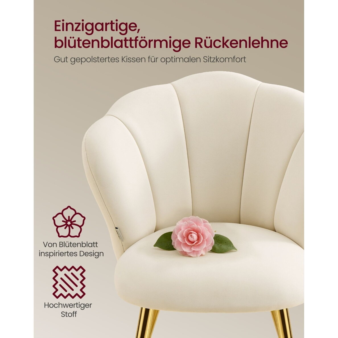 Moderni aksominė valgomojo kėdė 3