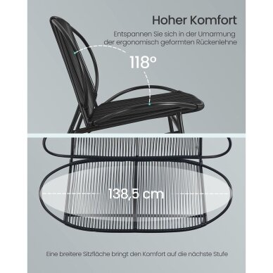 Metalinė lauko sofa 2