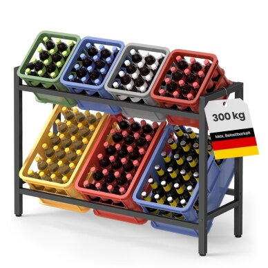 Gėrimų dėžių lentyna, 6 dėžėms (Ekspozicinė prekė) Gėrimų dėžių lentyna, 6 dėžėms (Ekspozicinė prekė)