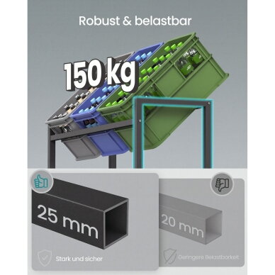 Gėrimų dėžių lentyna, 6 dėžėms (Ekspozicinė prekė) 4 Gėrimų dėžių lentyna, 6 dėžėms (Ekspozicinė prekė) 4