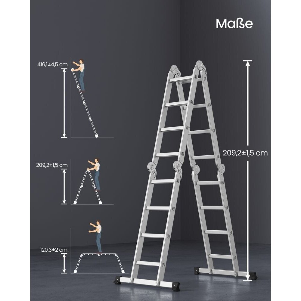 Universalios 4 dalių kopečios,iki 430 cm 5