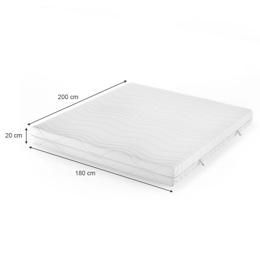 7 zonų šalto putplasčio čiužinys CALMA COMFORT PLUS, 20 x 180 x 200 cm 6