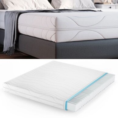 7 zonų šalto putplasčio čiužinys CALMA COMFORT PLUS, 20 x 180 x 200 cm 1 7 zonų šalto putplasčio čiužinys CALMA COMFORT PLUS, 20 x 180 x 200 cm 1