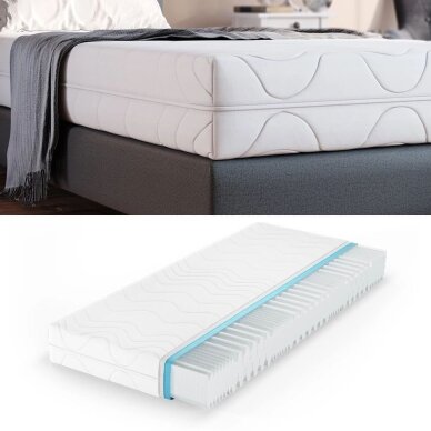 7 zonų šalto putplasčio čiužinys CALMA COMFORT PLUS, 20 x 80 x 200 cm 1 7 zonų šalto putplasčio čiužinys CALMA COMFORT PLUS, 20 x 80 x 200 cm 1