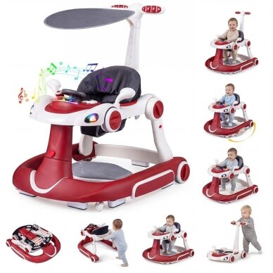 7in1 reguliuojamo aukščio sulankstoma vaikštynė