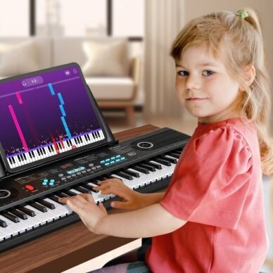 61 klavišų skaitmeninis pianinas su priedais 4 61 klavišų skaitmeninis pianinas su priedais 4
