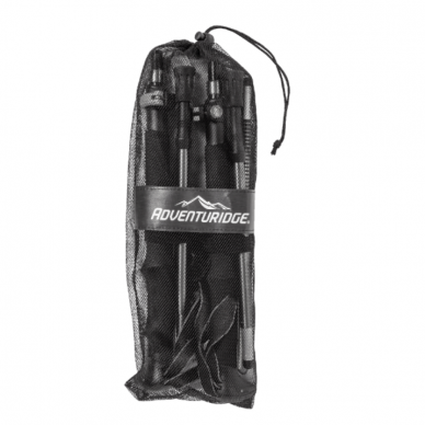 ADVENTURIDGE sulankstomos šiaurietiškos žygio lazdos, 110 - 125 cm 4