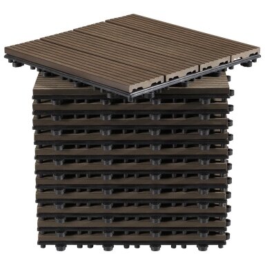 AMBIA GARDEN WPC terasos plytelės, 30 x 30 cm, 11 vnt
