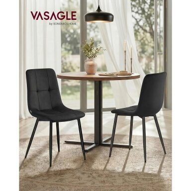 Aksominės valgomojo kėdės, 4 vnt
