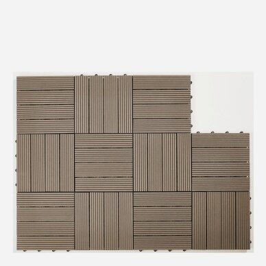AMBIA GARDEN WPC terasos plytelės, 30 x 30 cm, 11 vnt 2 AMBIA GARDEN WPC terasos plytelės, 30 x 30 cm, 11 vnt 2