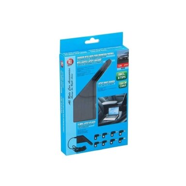 ALL RIDE universalus automobilinis nešiojamojo kompiuterio įkroviklis, 12V, 90W