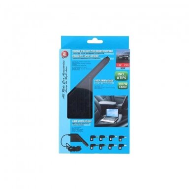 ALL RIDE universalus automobilinis nešiojamojo kompiuterio įkroviklis, 12V, 90W