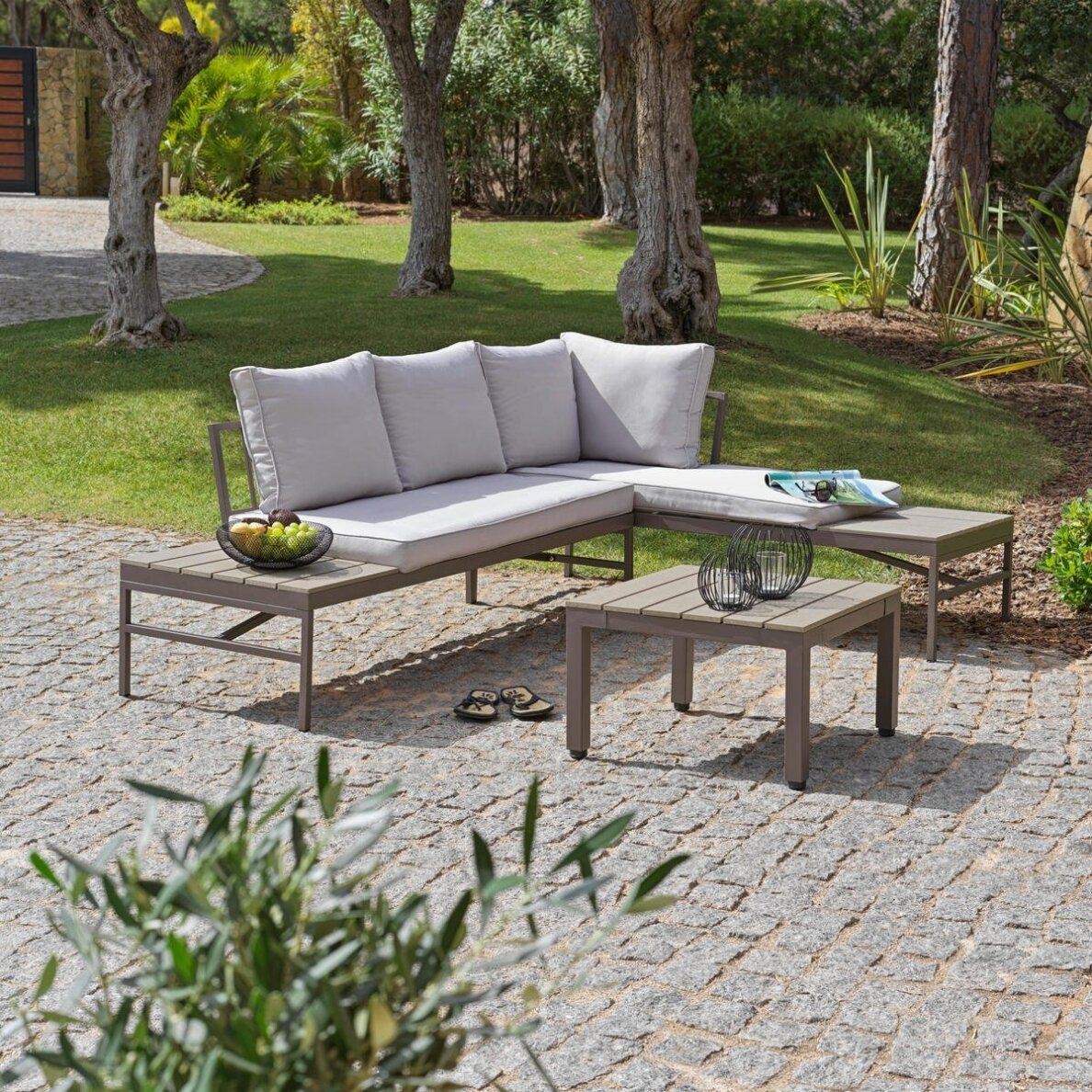AMBIA GARDEN 2 dalių metalinių lauko baldų komplektas 1 AMBIA GARDEN 2 dalių metalinių lauko baldų komplektas 1