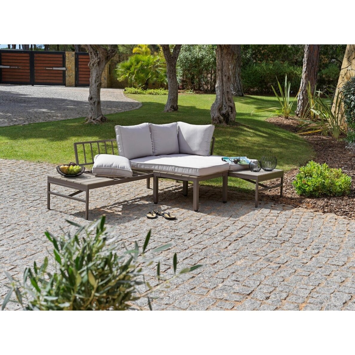 AMBIA GARDEN 2 dalių metalinių lauko baldų komplektas 2 AMBIA GARDEN 2 dalių metalinių lauko baldų komplektas 2