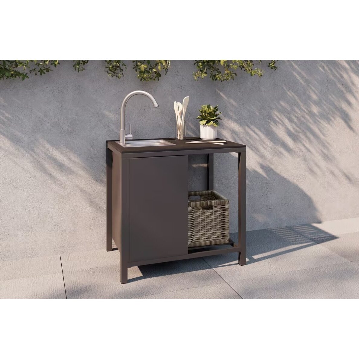 AMBIA GARDEN lauko virtuvė su plautuve 1 AMBIA GARDEN lauko virtuvė su plautuve 1