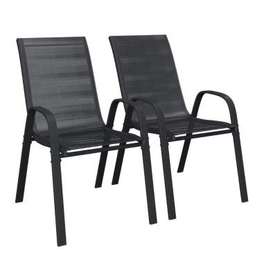 AMBIA GARDEN metalinės lauko kėdės, 2 vnt