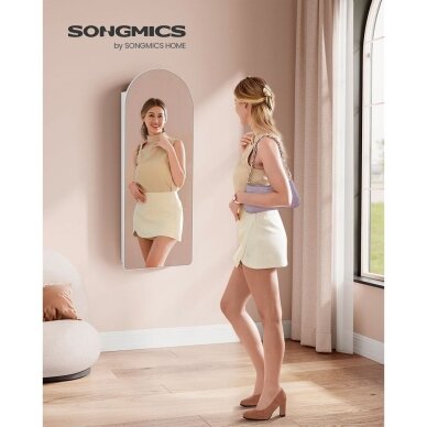 Ant durų pakabinama papuošalų spintelė su veidrodžiu ir LED apšvietimu 1 Ant durų pakabinama papuošalų spintelė su veidrodžiu ir LED apšvietimu 1