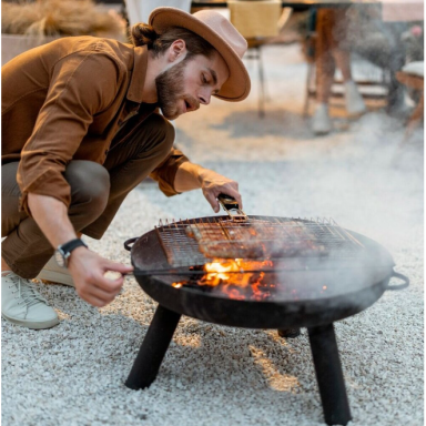 BBQ plieninė laužavietė, 33 x 65 x 55 cm