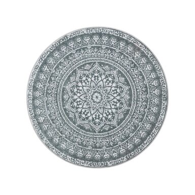 Apvalus Boho stiliaus kilimas, Ø 120 cm