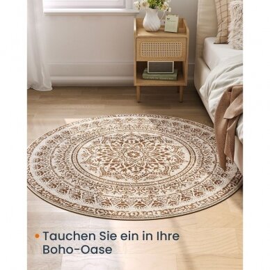 Apvalus Boho stiliaus kilimas, Ø 120 cm 1 Apvalus Boho stiliaus kilimas, Ø 120 cm 1