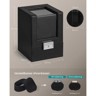 Automatinis laikrodžių suktuvas su LED apšvietimu 6