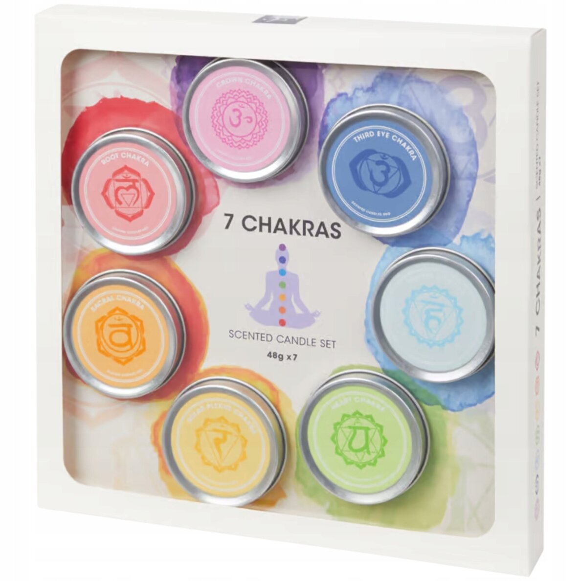 Kvapnių čakrų žvakių rinkinys, 7 vnt