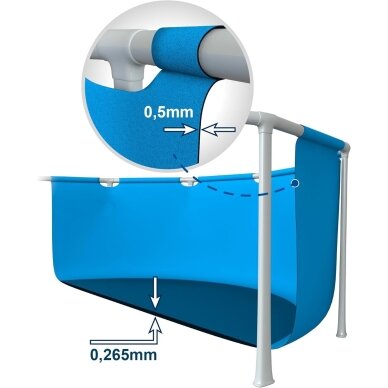 INTEX karkasinis baseinas, 244 x 51 cm 4