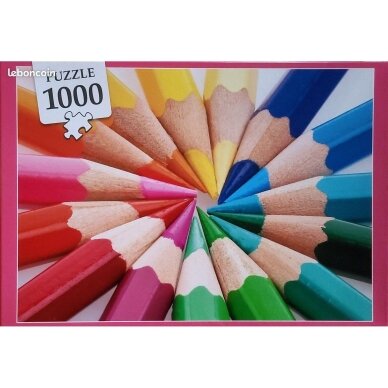 Dėlionė "Spalvoti pieštukai", 1000 dalių Dėlionė "Spalvoti pieštukai", 1000 dalių