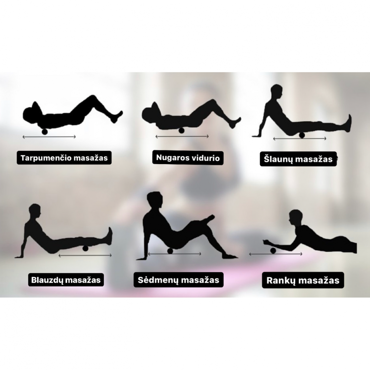 SPORT SUPPORT dvigubas masažinis kamuoliukas 5 SPORT SUPPORT dvigubas masažinis kamuoliukas 5