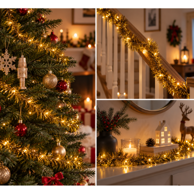 Dekoratyvinė LED girlianda, 10 m, 100 LED 2 Dekoratyvinė LED girlianda, 10 m, 100 LED 2