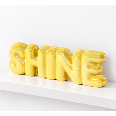 Keramikinė dekoracija „SHINE“ Keramikinė dekoracija „SHINE“