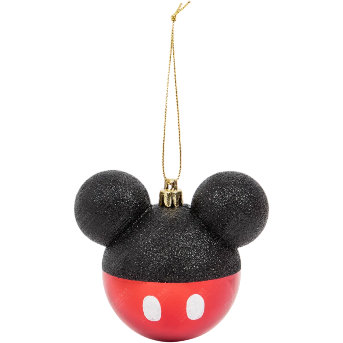DISNEY Mickey Mouse kalėdiniai eglutės žaisliukai, 4 vnt., Ø 6 cm