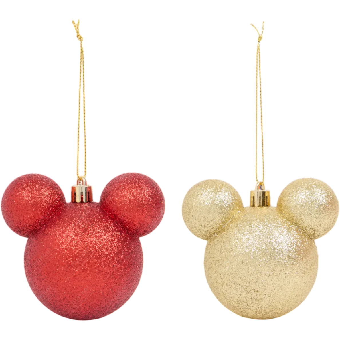 DISNEY Mickey Mouse kalėdiniai eglutės žaisliukai, 4 vnt., Ø 6 cm