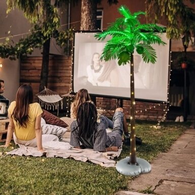 Dirbtinis augalas Palmė su LED apšvietimu, 180 cm