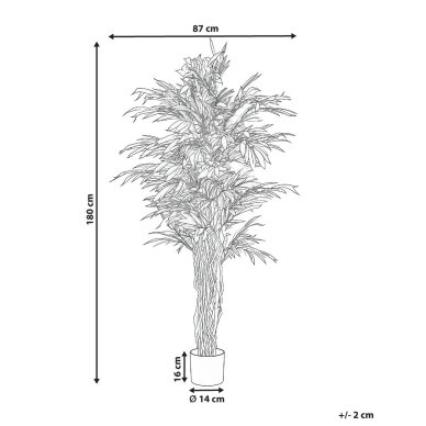 Dirbtinis augalas vazone su tikros medienos kamienu WILLOW TREE, 180 cm 5 Dirbtinis augalas vazone su tikros medienos kamienu WILLOW TREE, 180 cm 5