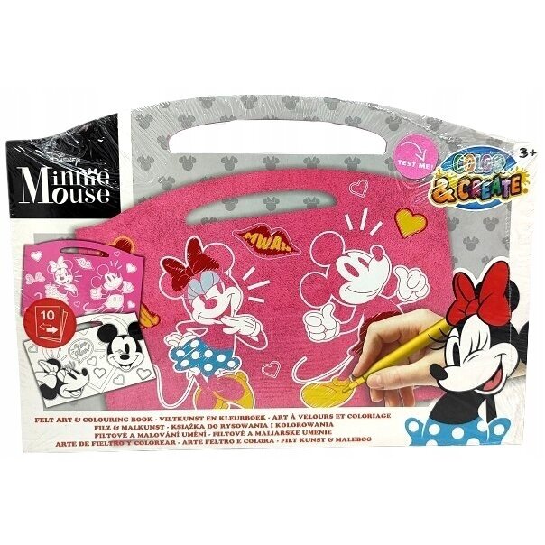 Disney Minnie Mouse filco spalvinimo knygelė Disney Minnie Mouse filco spalvinimo knygelė