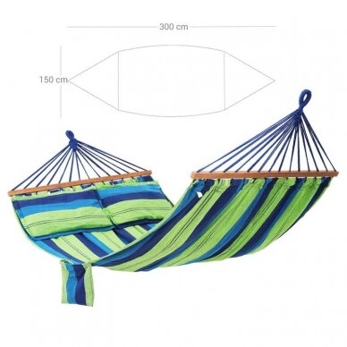 Dvivietis hamakas, 210 x 150 cm 4 Dvivietis hamakas, 210 x 150 cm 4