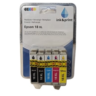 INK&PRINT Kasečių Epson 18XL rinkinys (T1816)