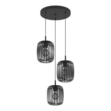 EGLO Romazzina pakabinamas juodas šviestuvas, Ø 46 cm, 40 W