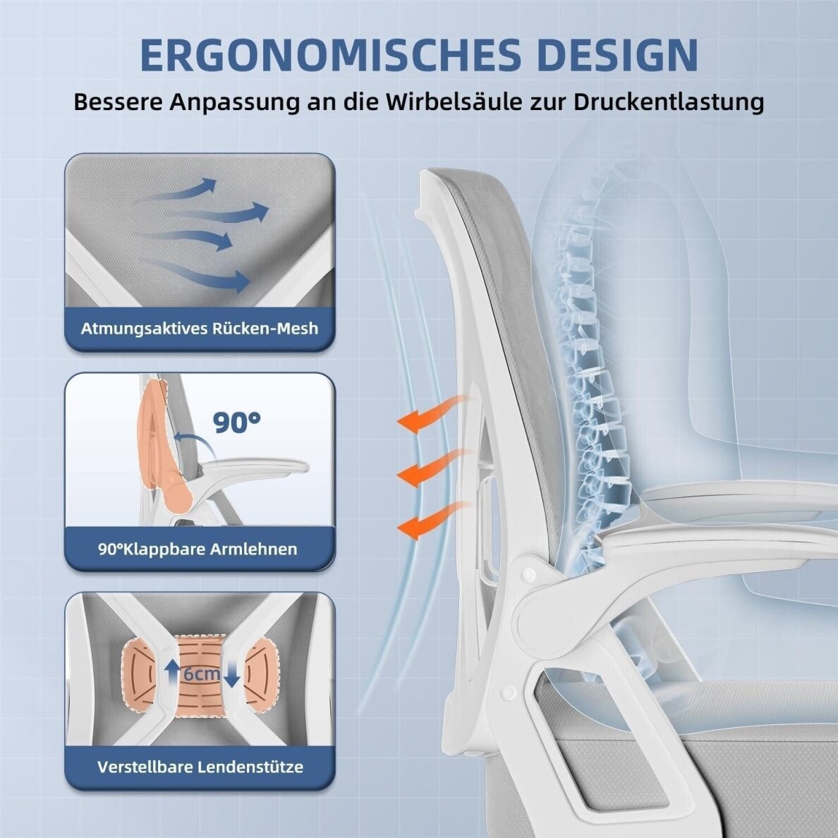 Ergonominė biuro kėdė 4 Ergonominė biuro kėdė 4