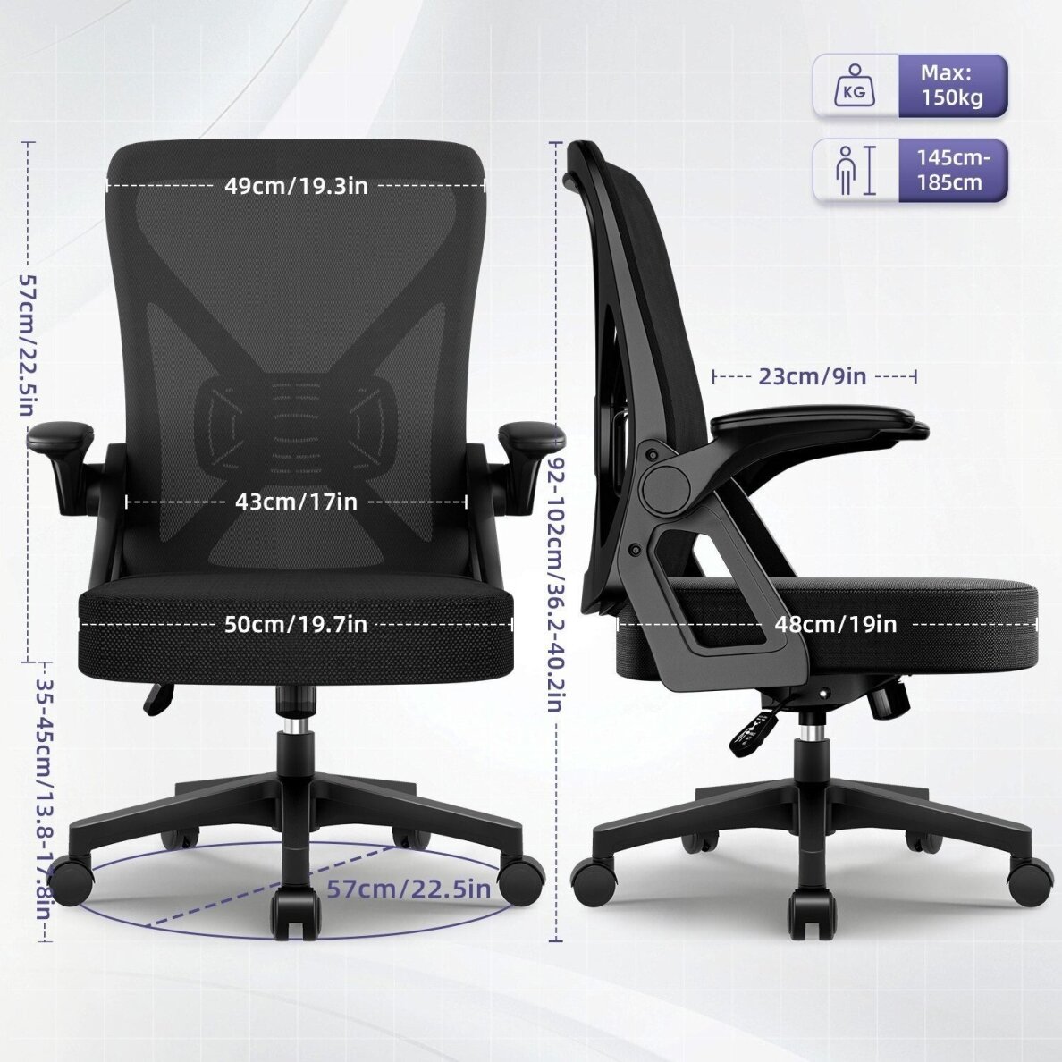 Ergonominė biuro kėdė 8