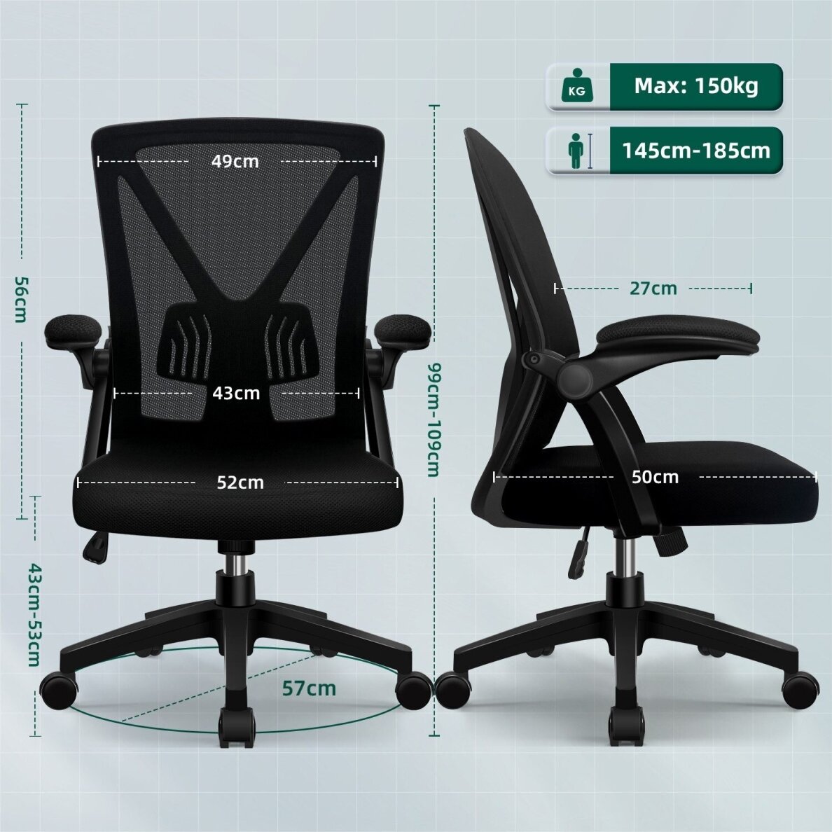 Ergonominė biuro kėdė 5 Ergonominė biuro kėdė 5