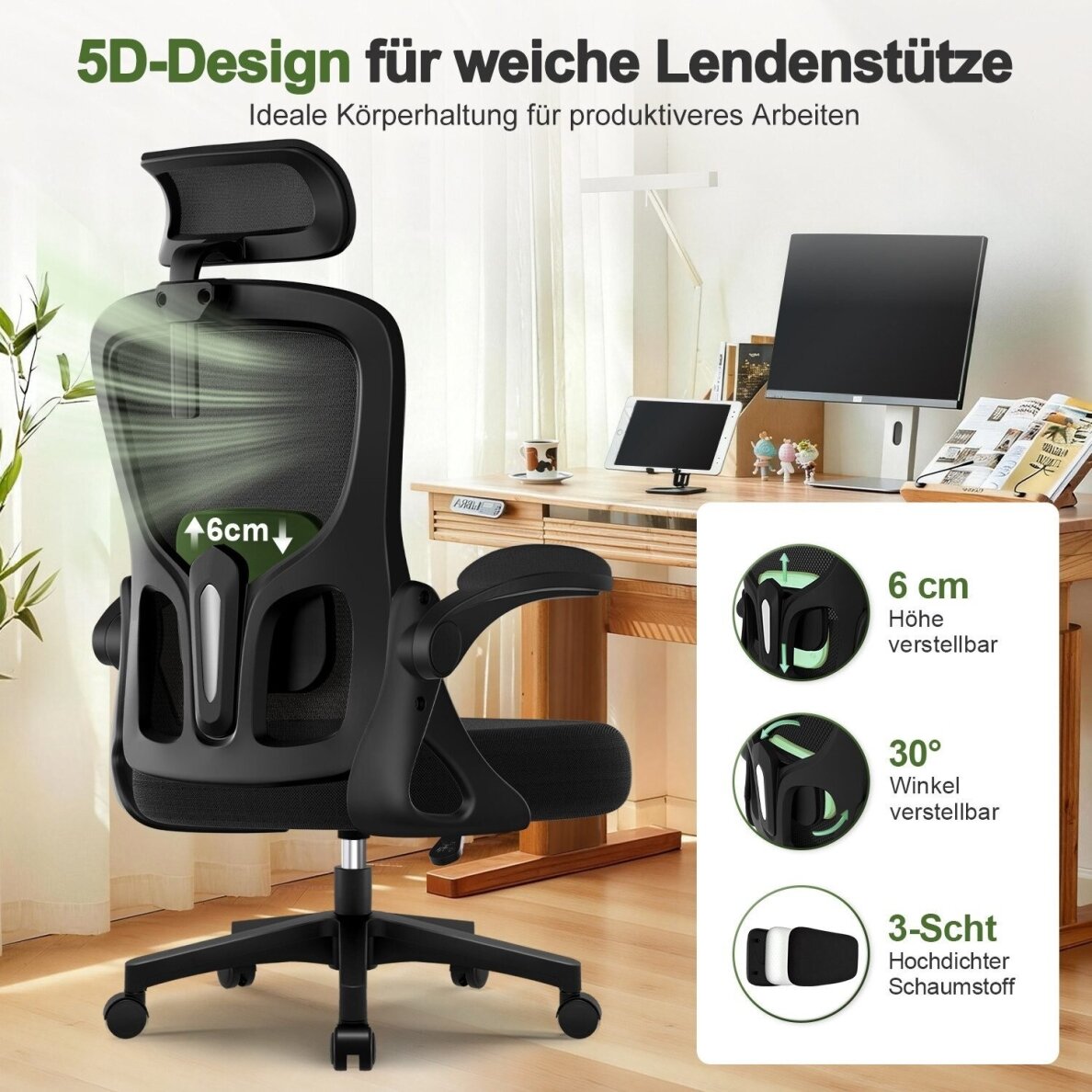 Ergonominė biuro kėdė 2