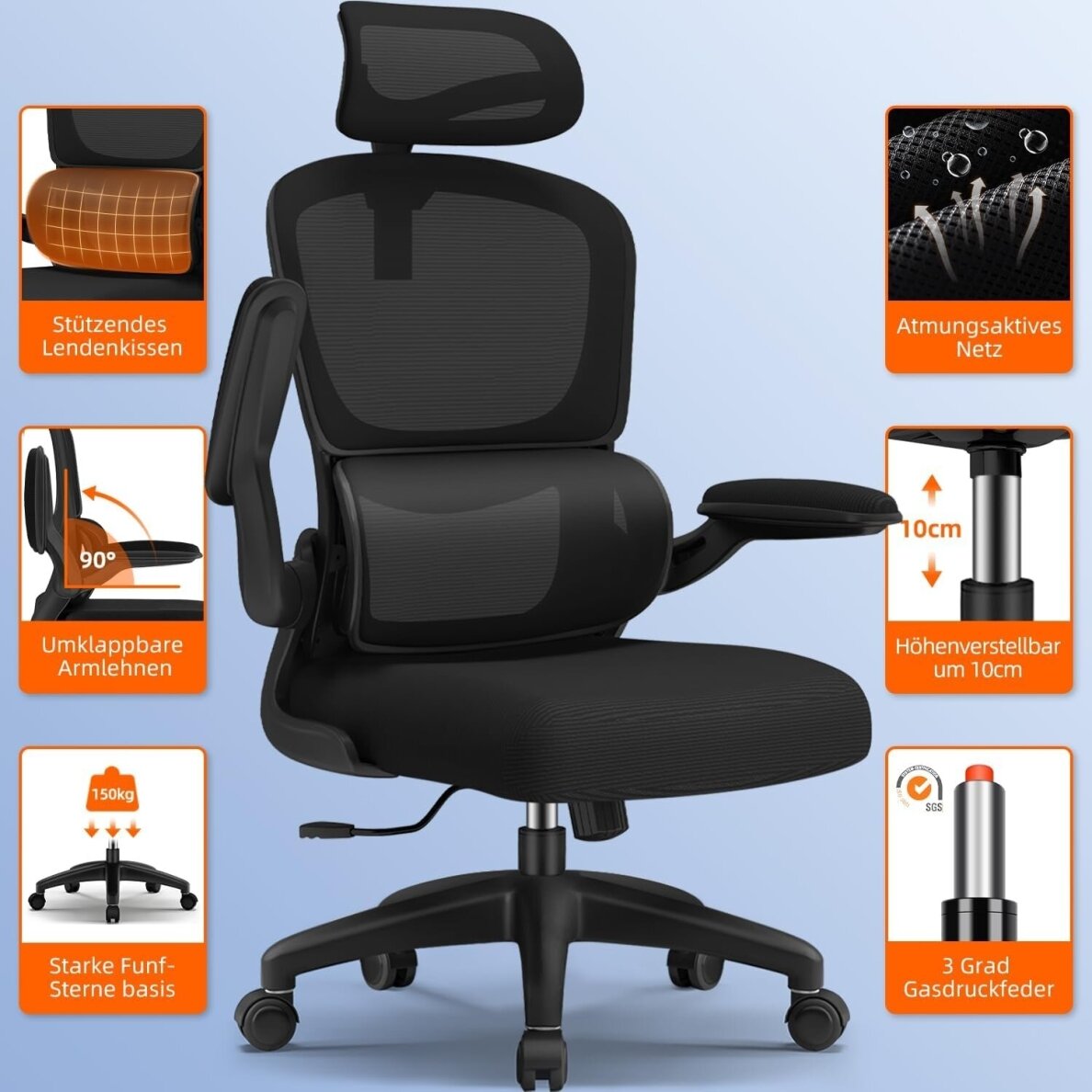 Ergonominė biuro kėdė 5 Ergonominė biuro kėdė 5