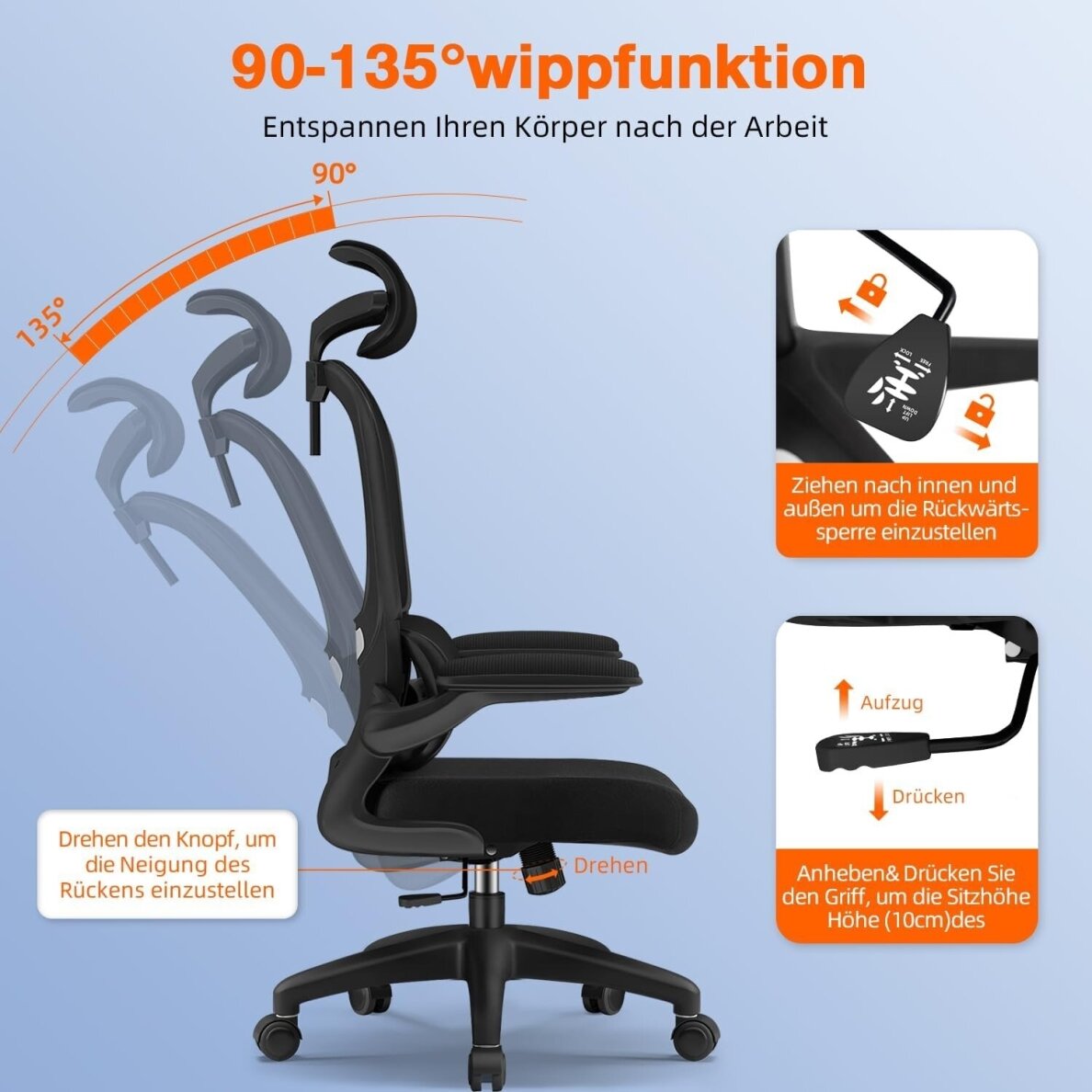 Ergonominė biuro kėdė 2