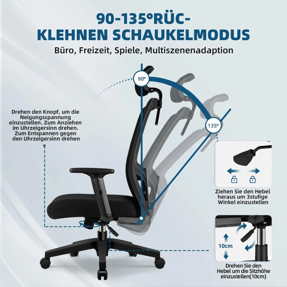 Ergonominė biuro kėdė 2