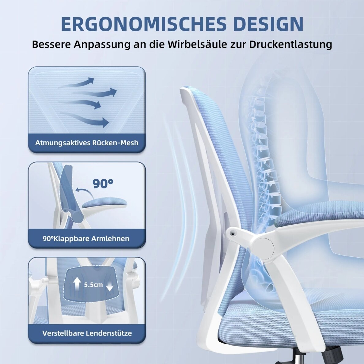 Ergonominė biuro kėdė 1 Ergonominė biuro kėdė 1