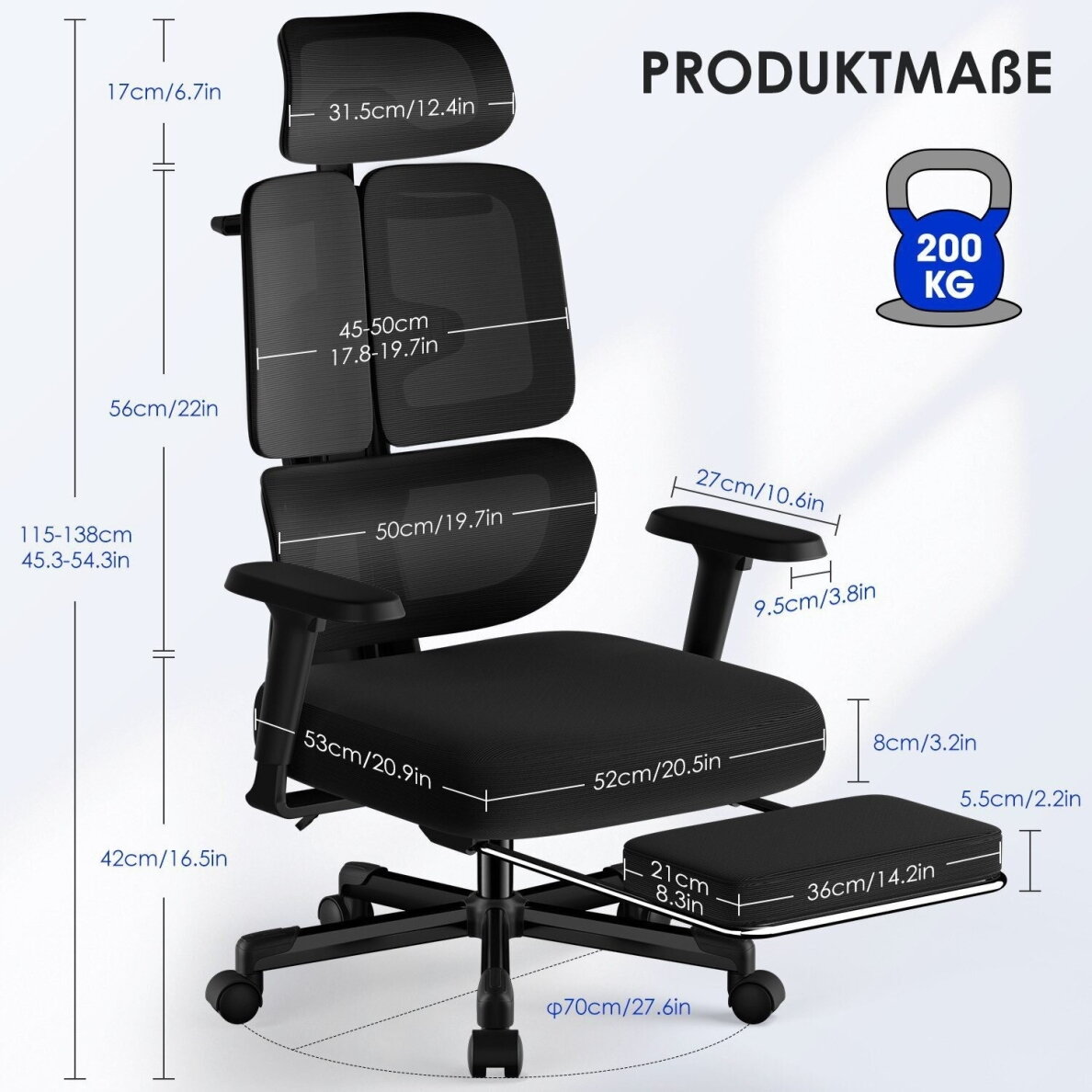 Ergonominė biuro kėdė 8 Ergonominė biuro kėdė 8