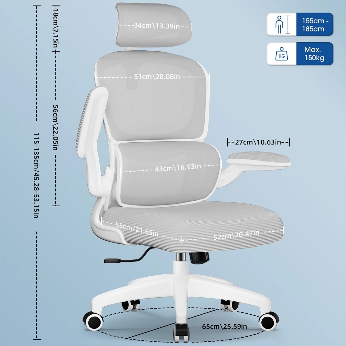 Ergonominė biuro kėdė 6 Ergonominė biuro kėdė 6