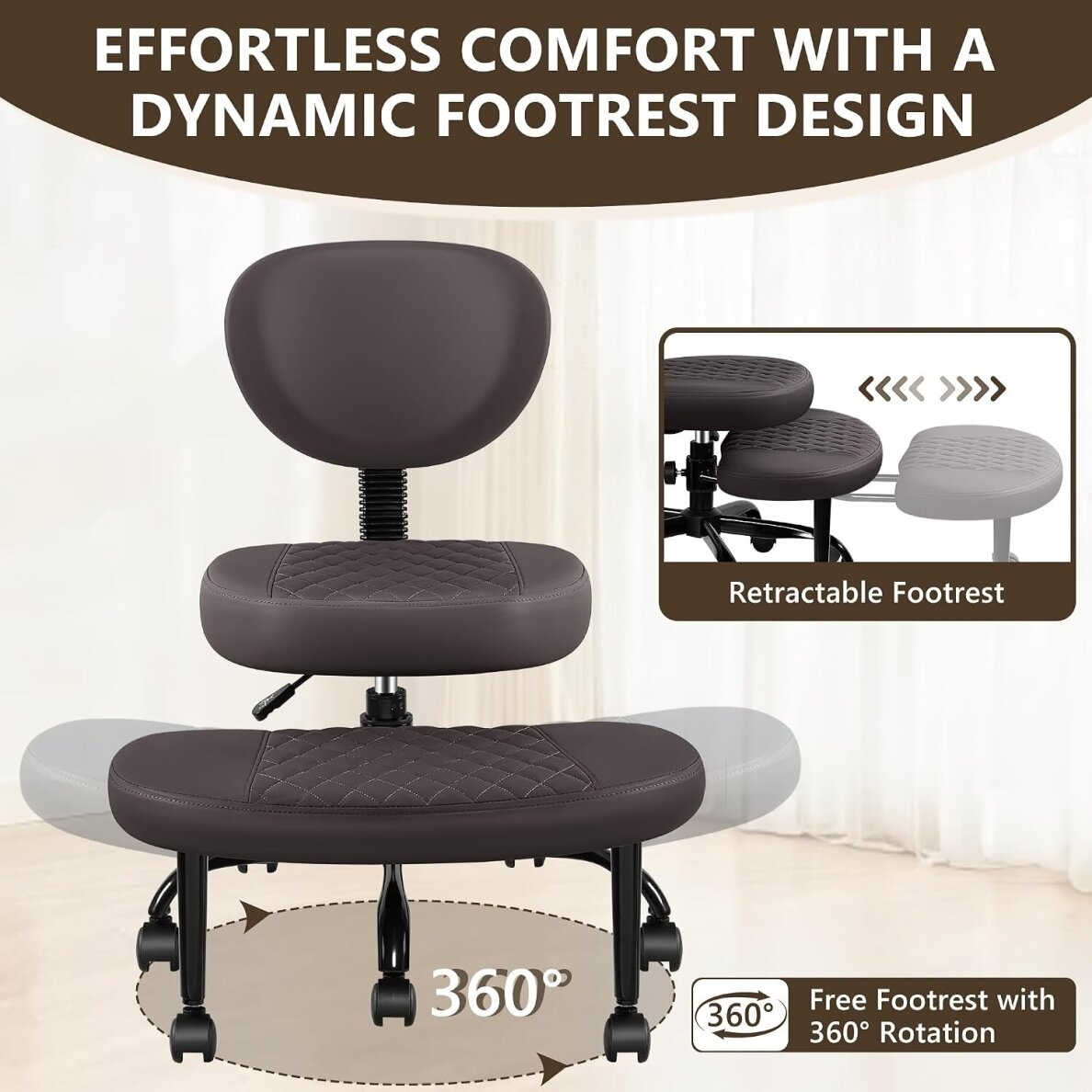 Ergonominė darbo kėdė su pakoju 7 Ergonominė darbo kėdė su pakoju 7